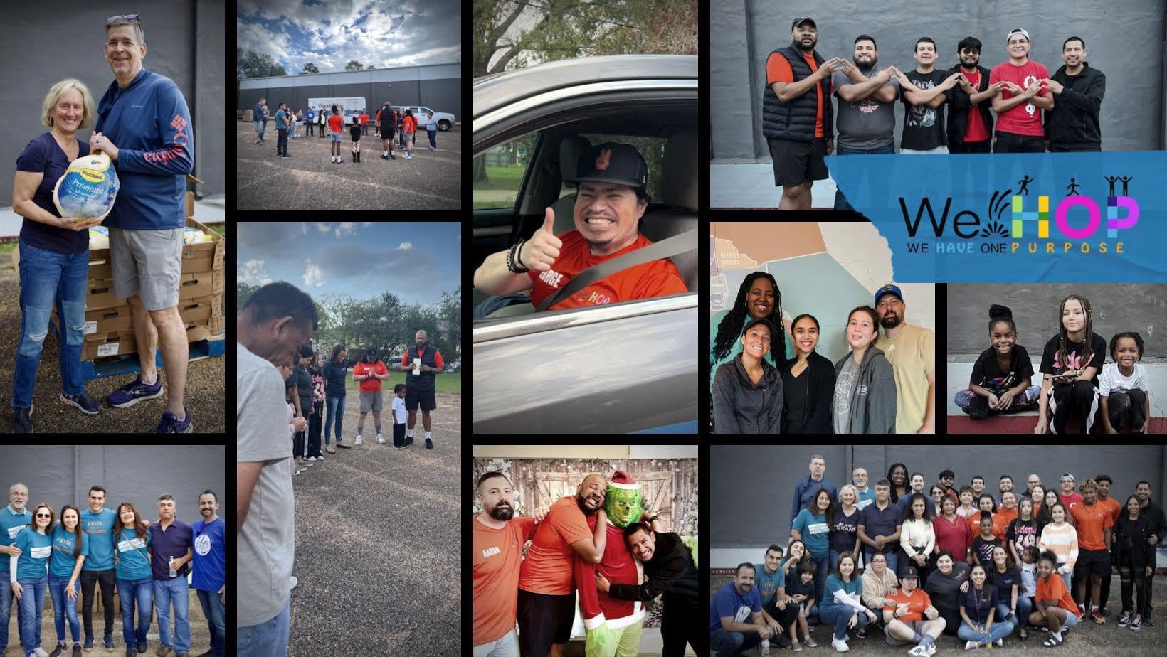 WeHOP volunteers, young people and community partners at a Montgomery County event